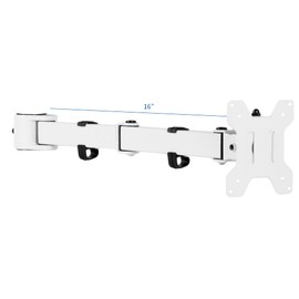 VIVO Fully Adjustable Single Monitor Arm for Desk Mount Stand, Monitor Arm for 1 Screen up to 27 inches, White, PT-SD-AM01AW