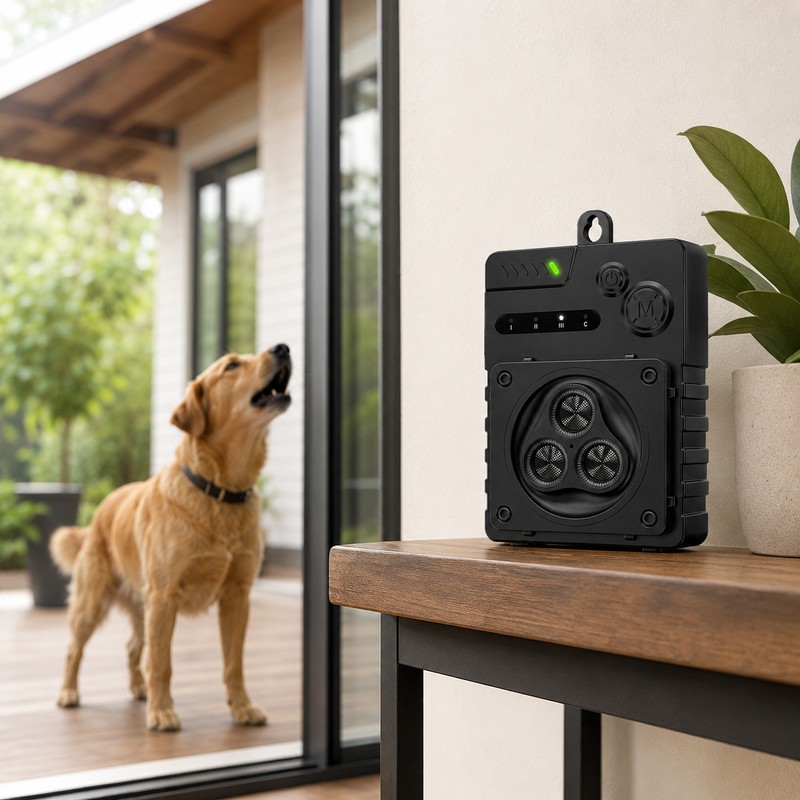 Automatic Ultrasonic Anti-Bark Device for Dog Training – Rechargeable Non-Contact
