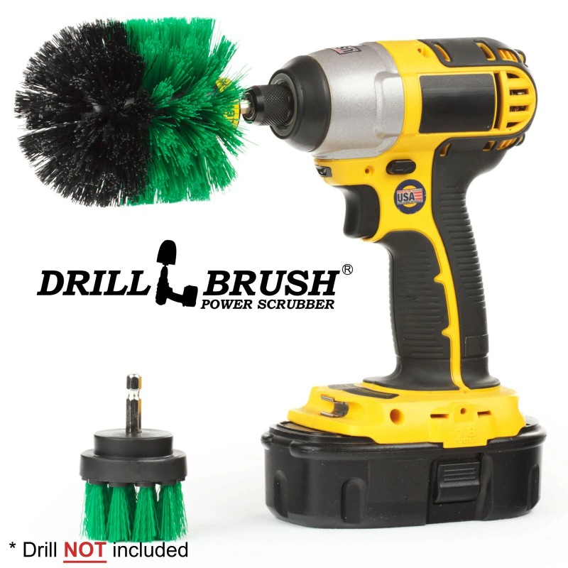 Drillbrush Power Bath Brush Electric Tile and Grout Brush Small
