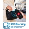 GooodiderX RFID Blocking Passport Holder with AirTag Slot, Beige