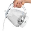 Capresso H2O Glass Kettle, 240.02, White and polished chrome, 48