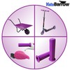 Purple Handle Hand Grips Anti Slip Handlebar Grips for Wheelbarrow