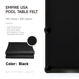 Empire USA Championship - Black Invitational Felt w/Teflon - 7ft