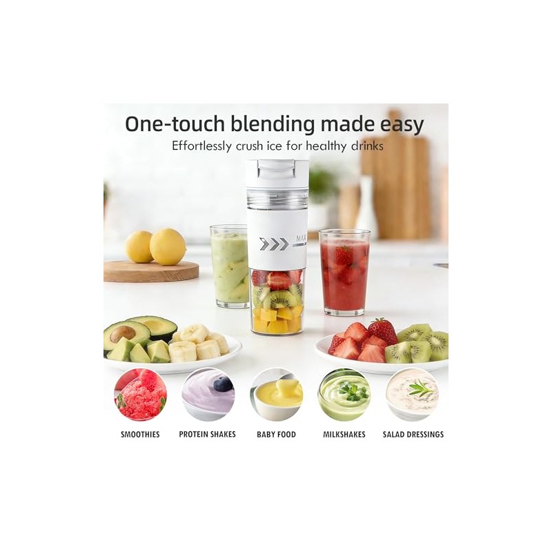 Portable Cordless Blender for Smoothies and Shakes