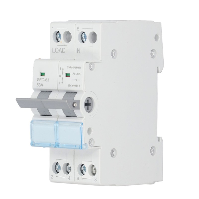 DC Isolator Switch 230V 63A 2P Dual Power Disconnect Switch