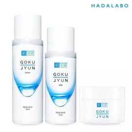 Hadalabo 하다라보 고쿠쥰 3종 (로션170ml+밀크140ml+크림50g) [하다라보 고쿠쥰 2종 (로션300ml+밀크140ml] Hada Labo Gokujyun 3 Set (Lotion 170ml + Milk 140ml + Cream 50g) [Hada Labo Gokujyun 2 Set (Lotion 300ml + Milk 140ml]