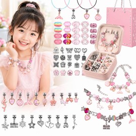 [Cascais] DIY Kit, Charm Bracelet, Handmade Kit, Girls, Crafts, Accessories, For Girls 6 Years Old and Up, Craft Projects