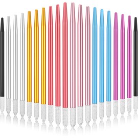 20 Piezas Bolígrafo Microblading Plumas de Tatuaje de Cejas Plumas Manuales Ligeras de Tatuaje Bolígrafo de Maquillaje de Tatuaje de Aluminio para Mujer Hombre Salones de Tatuaje, 7 Colores