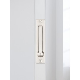 Dontay Pocket Door Edge Pull, Professional Stainless Steel 304, 4" Hidden Door Handle, Flush Mount Pocket Door Hardware for Pocket Sliding Door, Spring Loaded (1, Satin Nickel)