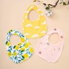 AUPOWER Baby Bibs, Pack of 5 Drool Bibs Baby, Adjustable