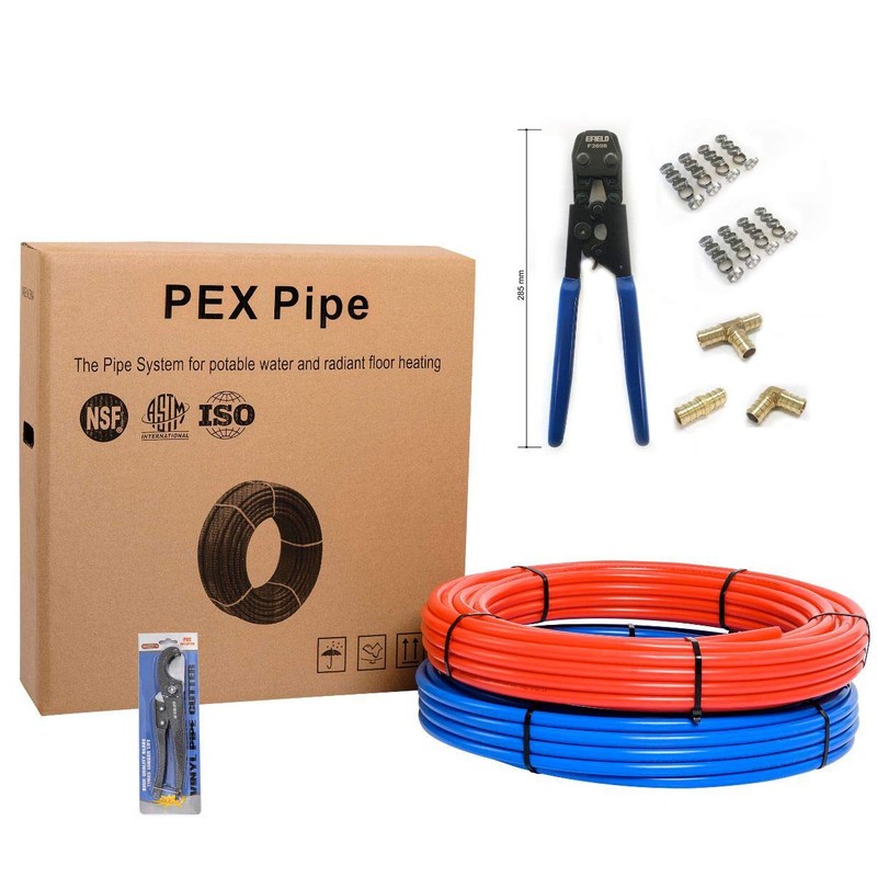 EFIELD 1/2 inch 200 ft Pex-b Pipe/Tubing 2 x100 ft