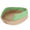 Round Cat Bed Cotton Rope Woven Basket Multipurpose Sleeping Scratching
