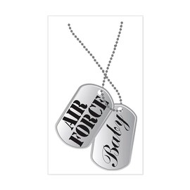 CafePress Air Force Baby Dog Tags Rectangle Bumper Sticker Car Decal