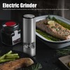 Grinder Stainless Steel Portable Electric Grinder Black Pepper Table Salt