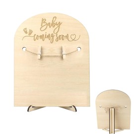 KEWUF Herztöne Baby Hearing, Pregnancy Announcement Ultrasonic Frame Stand Wooden Sonogram Frame Gift for Expecting Mother Social Baby Shower Media Photo Prop