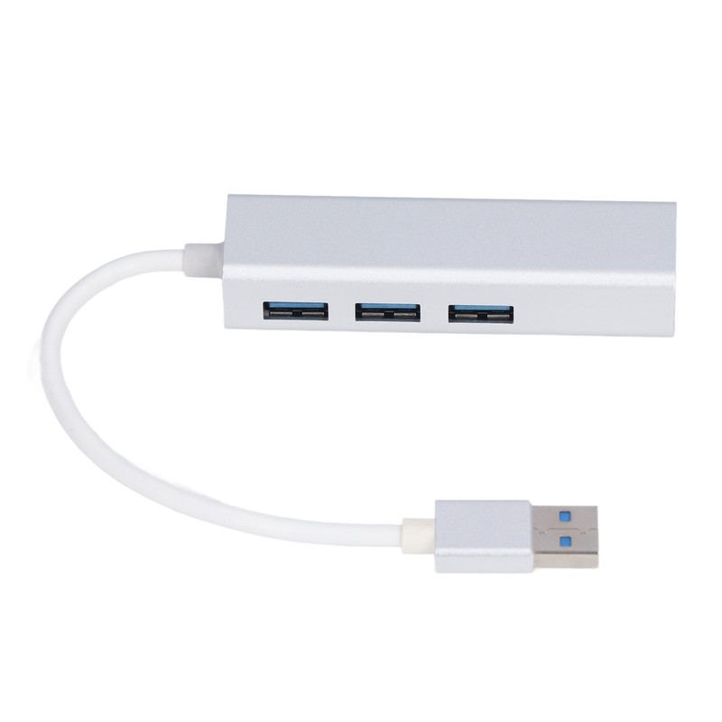 USB 3.0 to Ethernet Adapter 4 in 1 Multiport Multifunction