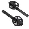 CCJH 6ft Heavy Duty Sturdy Sliding Barn Door Hardware Kit