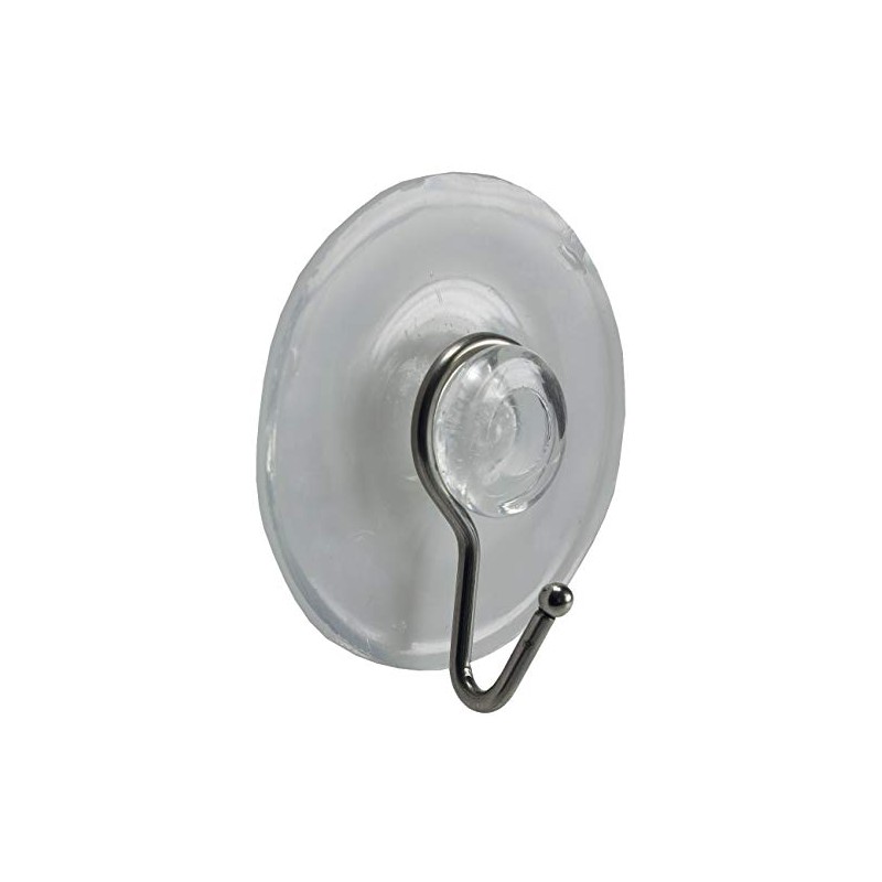 ChiliTec Suction Cup with Metal Hooks Pack of 10 Transparent