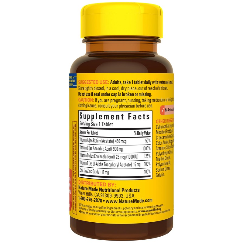 Nature Made Super C with Vitamin D3 and Zinc, Dietary