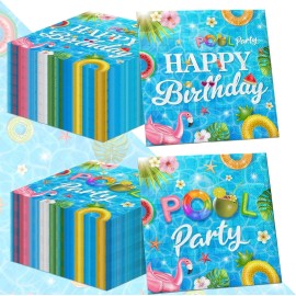 Party 40PCS Swimming Pool Napkin Decoration Summer Swimming Pool Birthday Party Suppl