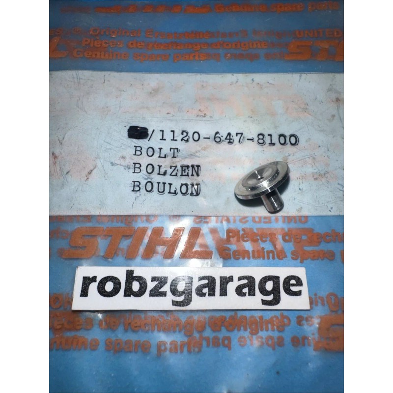 STIHL NEW OEM STIHL OIL PUMP THRUST BOLT 1120-647-8100 009