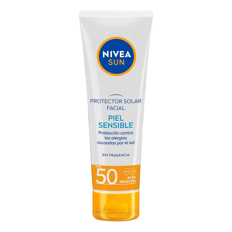Protector Solar Facial Piel Sensible NIVEA SUN, Protección Contra Las