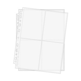Arkero-G® 2-pocket / 4-pocket photo pages – A4 photo sleeves and postcard sleeves for album collections e.g. crafts, school, office, storage.