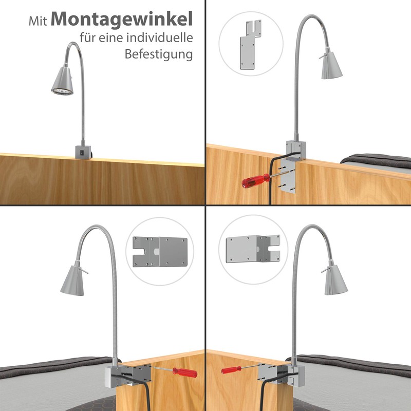 Briloner Leuchten LED Bed Light with On/Off Switch 4.7 Watt