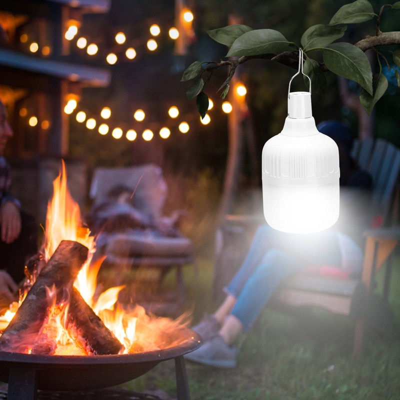 Outdoor LED 5000lm Camping Light USB Charging Portable Hook Hanging