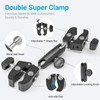 INSSKY Super Double Clamp Mount, Umbrella Clamp, Anti-Slip 360° Adjustable