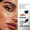 Glitzer Lidschatten & Matte Eyeliner, 2in1 Liquid Metallic Eyeshadow &
