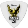 Clayton Acetal Rounded Triangle Guitar Picks .80 mm 1 Dozen