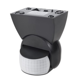 Maclean MCE201B Infrared Motion Detector Pir Modern Range 12m Black IP65 (12m 180° IP65 Black)
