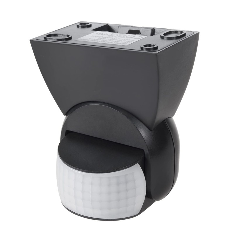 Maclean MCE201B Infrared Motion Detector Pir Modern Range 12m Black