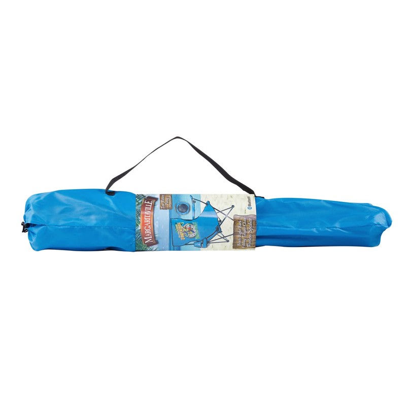 Sakar Margaritaville Folding Tailgate Chair with Wireless Bluetooth Speaker, Beach