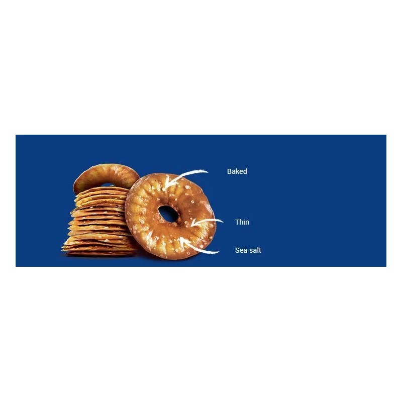 Zone Distribution Inc Elephant Baked Squeezed Flat Pretzels, Sea Salt