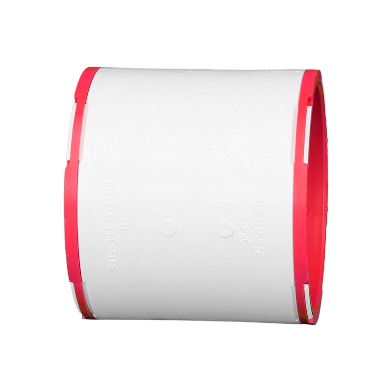 Charlotte Pipe CTT 00100 1200 Connectite Coupling, PVC, 3", White