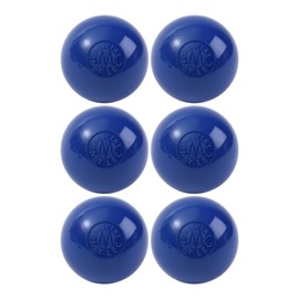 MyLec Street Hockey Balls, No-Bounce Street Hockey Balls, Perfect for Play at >30 degrees F, Durable Construction, Roller Hockey Ball for Indoor/ Outdoor Play (Blue, Pack of 6)