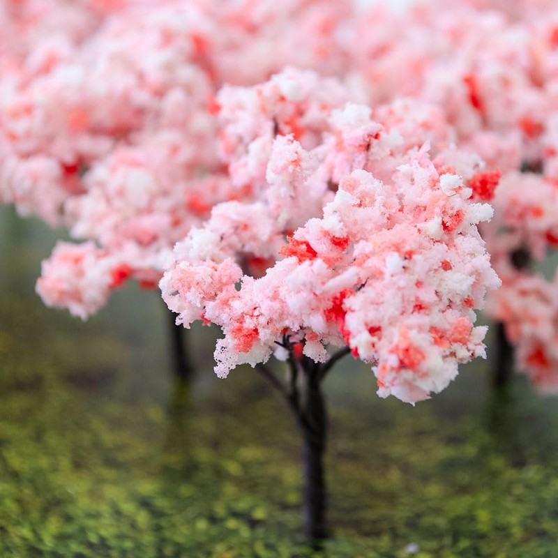 ASUNIKO Diorama Model Tree Set of 10 Miniature Material Material