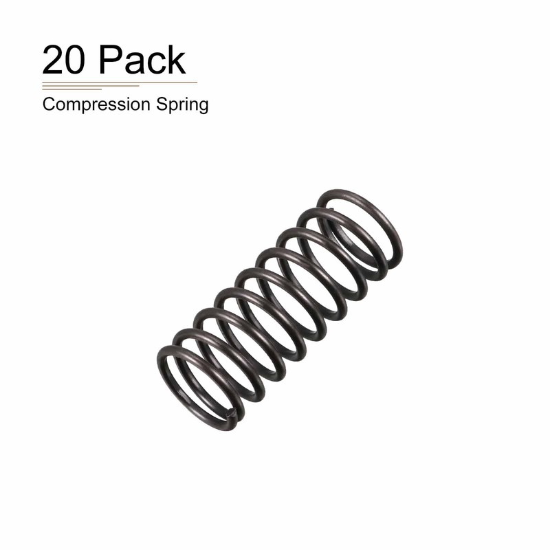 DTGN 1.2x12x30mm(DxODxL) Compression Spring - 20Pack - Good for Machinery