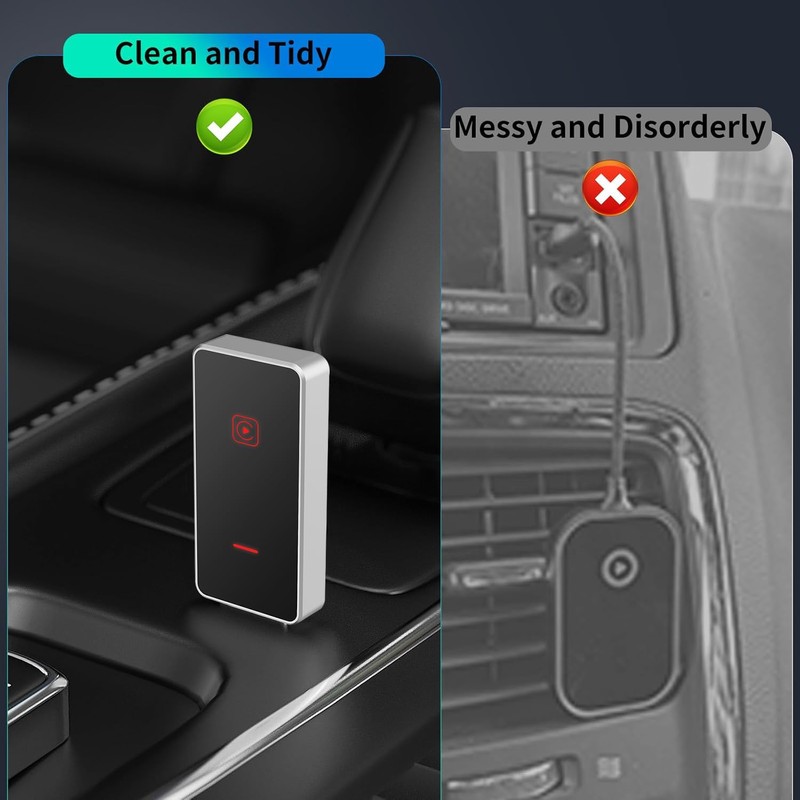 Carplay Wireless Adapter, Super Fast Upgrade from Wired CarPlay to