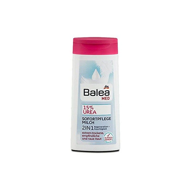 Balea Med 15% Urea Instant Cream Milk 2-in-1, 250 ml