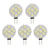 5Pcs LED Light Bulb 9 Beads 6000K White Light 180°