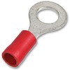 Pro Power ST1-5.0 10PK Ring Crimp Terminal, Red, M5, 25A, Pack of 10