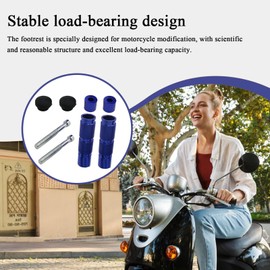 Dirt Bike Passenger Pegs,Scooter Pegs - Aluminum Alloy Replacement Parts For Passenger Floorboards Mountain Cycling Modification