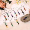 BONNY BOXX Crystal Keychain for Good Luck, Green Aventurine, Citrine