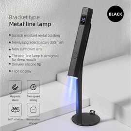 Handheld Nail Dryer Gel Lamp Small Nail Polish Fast Dry Mini Portable Adhesive Glue USB Led Lamp Manicure Tool UV Detector - Color: J002-Purple