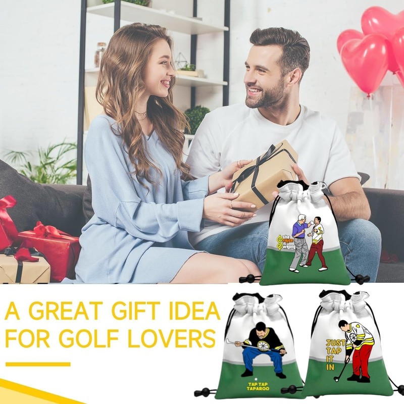 Artpreti Golf Valuables Pouch - Drawstring Tee & Ball Bag