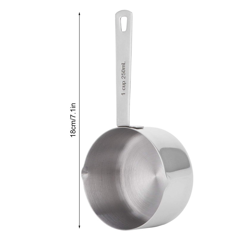 Measuring Cup, Stainless Steel Measuring Kitchen Baking Spoon for Dry