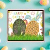 Metal Happy Easter Eggs Frame Die Cuts for Card Making,